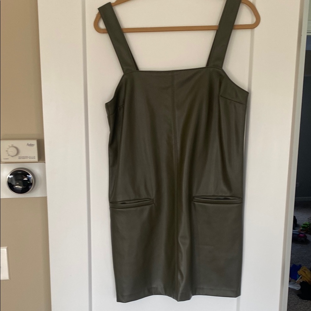 Olive Green Sleeveless Dress